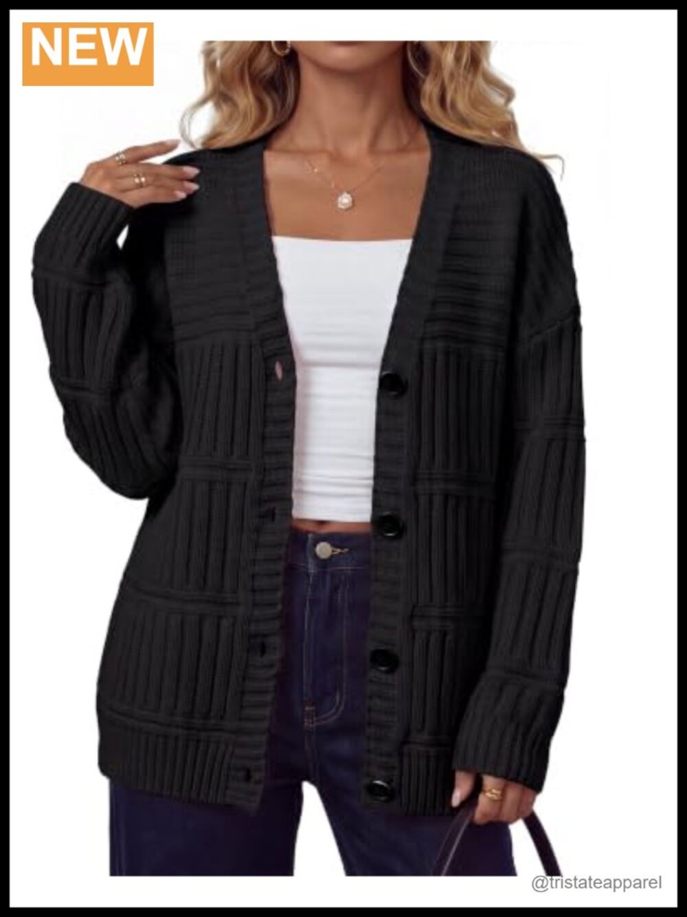 Wool Blend Oversized Cardigan Sweater